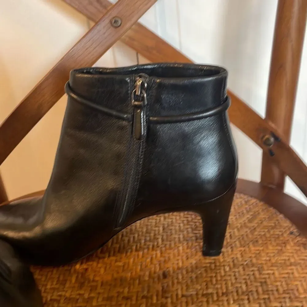 Ecco Black Ankle Boots - Picture 6 of 10